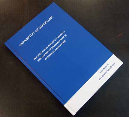 Tesi en tapes dures amb impressió y plastificades.